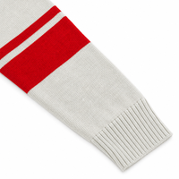 Pull en coton tricoté à col polo pour homme, 7 GG, respirant, anti-plis, anti-bouloches, anti-rétrécissement, motif lettres, idéal pour l'hiver