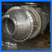 Échangeur de chaleur à haute efficacité en titane à coque et à tubes pour le refroidissement de l'eau de mer, condenseur industriel anticorrosion