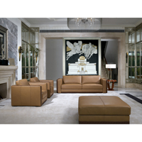 Großhandel Hochwertiges Modernes Villa-Wohnzimmer Ledersofa Möbel Lounge-Sofa
