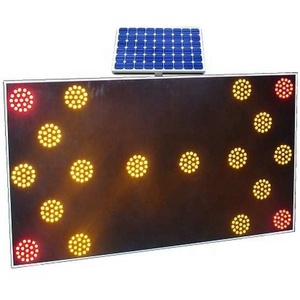 Commercio all'ingrosso <span class=keywords><strong>traffico</strong></span> lampeggiante LED autostrada direzionale cartello stradale di avvertimento solare luce freccia bordo - Product Image 1