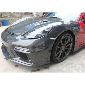 Kit carrosserie style YG pour 718 982 BOXSTER CAYMAN, modification et amélioration de voiture 2016-2023 : pare-chocs avant, garde-boue en fibre de carbone. - Product Image 4