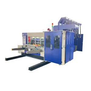 Automatic flexo two color printer slotter and die cutter corrugated board printing machine for make cardboard boxes