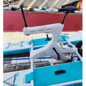 Precio bajo de fábrica, bicicleta de agua inflable, entretenido, bote de Pedal de agua inflable, catamarán - Product Image 5