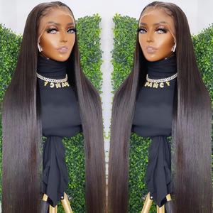 40 Inches HD Lace Full Virgin Brazilian Human Hair <b>Wigs</b> Deep Wave Curly Transparent Lace Front Human Hair <b>Wigs</b> for Black <b>Women</b> - Product Image 1