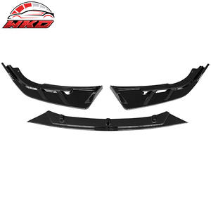 Lèvre de pare-chocs avant compatible avec Honda Accord 2021-2022 IKON V3 Noir brillant PP Spoiler 3 pièces Kit carrosserie pièces auto de haute qualité - Product Image 6