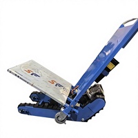 Chariot de courses électrique pliable avec moteur 400W, cadre en acier inoxydable, chariot industriel pour monter les escaliers
