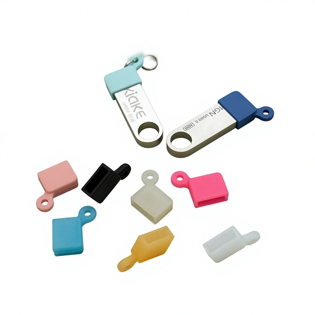Custom Waterproof Silicone USB Flash Drive Cover Case Dustproof Shockproof Soft Protective Sleeve for U Disk USB Stick Holder