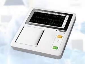 Appareil <span class=keywords><strong>ECG</strong></span> portable Comen H3, batterie longue durée de 7 heures, 3 canaux, électrocardiographe mobile à 12 dérivations - Product Image 4