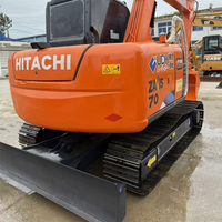 Excavatrice utilisée originale japonaise de HITACHI ZX70-5A l'excavatrice utilisée originale d'excavatrice de HITACHI d'excavatrice utilisée par 7t