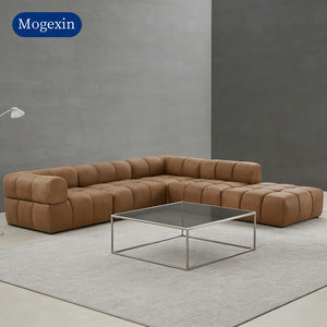 Modern Luxury Modular Combination Mario Bellini Sofa Sleeper Chesterfield Sectional Contemporary Leather Couch Large Corner Sofa - Product Image 4