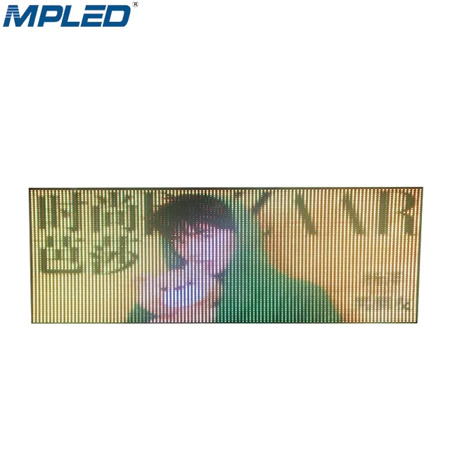 MPLED Vehicle Rear Window Glass Mounted Transparent LED Display Signs P3.91-7.81 LED Transparent Screen