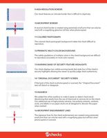 Papier de certificat d'entreprise 120GSM-250GSM : filigrane blanc + fil de sécurité personnalisé + fibres spéciales