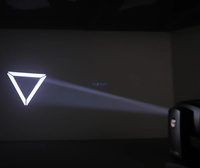 Projecteur LED mobile 150W, contrôle DMX512, mini projecteur LED Gobo pour scène