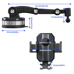 Car Phone Holder Dashboard Mount 360 Degree Rotation Universal Fit For In Vehicle Use - Product Image 3