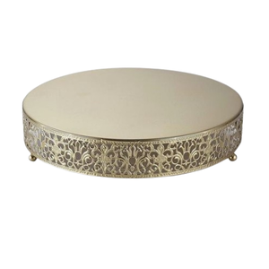 Présentoir à gâteau en métal fini or rose pour gâteau d'anniversaire, ustensiles de cuisson, support à gâteau élégant pour la maison, hôtel et restaurant - Product Image 5