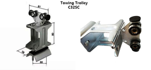 รถเข็นสายเหล็กชุบสังกะสีราง C สำหรับรถเครนเหนือศีรษะพร้อมสายแบน - Product Image 5