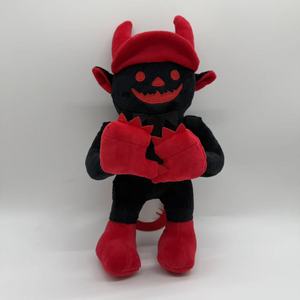 Forsaken Guest 666 – poupée en peluche, jouet d'Halloween en forme de diable noir et rouge, pour enfants de 8 à 13 ans, figurine en peluche unisexe - Product Image 1