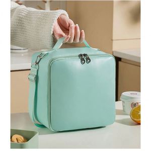 Sac isotherme personnalisé 2024, sac isotherme en PU imperméable, sac à déjeuner thermique, grande capacité, sac à déjeuner pour pique-nique pour femmes et hommes - Product Image 5