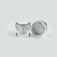 Vente en gros de pots de crème cosmétique en acrylique pour les soins de la peau avec logo personnalisé en argent contenants d'emballage de cosmétiques en plastique de 30g 50g