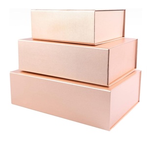 Factory Supply Custom Logo <b>Champagne</b> Gold Foldable Magnetic <b>Box</b> Luxury Rigid Paper Packaging <b>Box</b> for Skincare Cosmetic Jewelry - Product Image 3