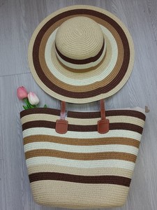 Bán Buôn Phong Cách Mũ Rơm Mùa Hè Phụ Nữ Tất Cả Các Trận Đấu Gỗ Bãi Biển Mũ Và Túi Xách Dây Kéo Đóng Cửa Mùa Hè Hat - Product Image 4