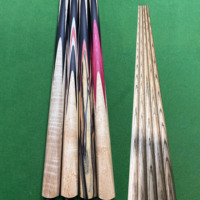 Usine de queues de snooker, fabrication artisanale, personnalisation des logos, longueur, taille de la pointe et poids possibles ; Vente en gros de queues de billard.