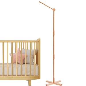 Cintre mobile mobile pour bébé <span class=keywords><strong>de</strong></span> pépinière Fixation anti-dumping solide Bras mobile pour berceau en bois au sol pour bébé - Product Image 1