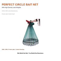 Collecteur d'appâts Perfect-Circle avec poids en plomb haute densité pour la pêche depuis les quais et les pontons, équipement de qualité industrielle, durable et robuste