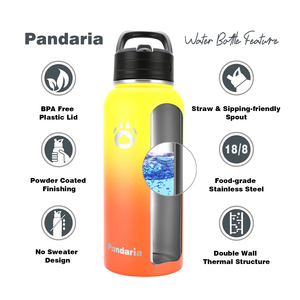 Haute qualité 32oz 304 acier inoxydable vide sport bouteille d'eau moderne classique prêt Stock pour le dos école enfants Camping voyage - Product Image 2