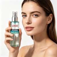 Sérum facial en spray PDRN Collagen Glow Vitamine C, brume hydratante pour le visage, acide hyaluronique, fini éclatant comme du verre, hydratation instantanée et repulpante