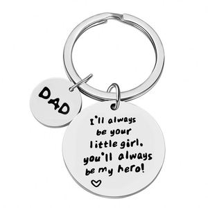 <span class=keywords><strong>Je</strong></span> serai <span class=keywords><strong>toujours</strong></span> votre petite fille en gros cadeaux de fête des pères porte-clés en métal cadeaux de fête des pères de fille porte-clés en métal - Product Image 2