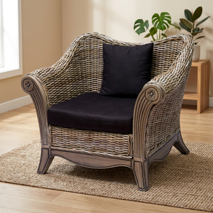Best Product Cozy Sofa Angela Lounge <b>Chair</b> Handmade of High Quality Indonesian Rattan With Modern Design - Product Image 2
