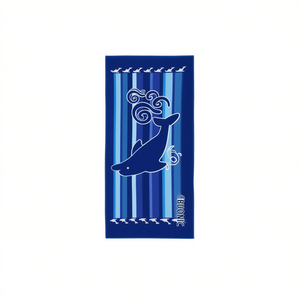 Asciugamano da spiaggia Buonic 70x140 cm con stampa di delfini, ad asciugatura rapida, per piscina e spiaggia - Product Image 1