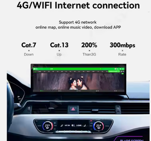 ZWNAV pemutar Multimedia mobil, Unit kepala Stereo layar tampilan GPS Radio mobil 14.9 inci untuk Audi A4L A5 2017-2019 - Product Image 6