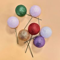 20 Stück Mehrfarbige Runde Kugel-Kuchendekorationen Sortierte Größen 2cm 2,5cm 3cm 4cm Kuchendeko Partyzubehör Kuchendekoration