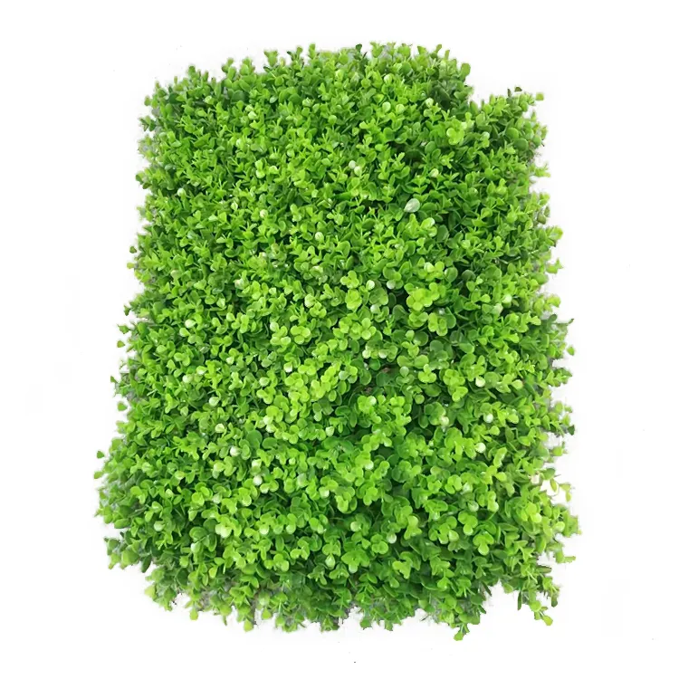 Graceline 50*50cm Wholesale Plastic Wall Artificial Boxwood Panels for Wall Decoration Artificial Plant Wall Boxwood Panels