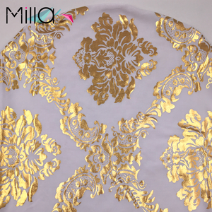 Promozionale Damasco Stampaggio Metallic Gold Argento Copertura Della Sedia Dello Spandex per la Cerimonia Nuziale Del Partito Di Natale - Product Image 3