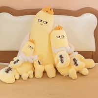 Coussin en peluche longue et douce en forme de fruit, motif couronne de mangue et visage souriant, 3 styles, pour chambre, bureau, cadeau