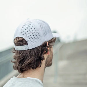 หมวกแก๊ปปีกโค้ง6แผงแบบกำหนดเองได้แผ่นยางพีวีซีกันน้ำปักโลโก้3D หมวกเชือกกอล์ฟ - Product Image 5