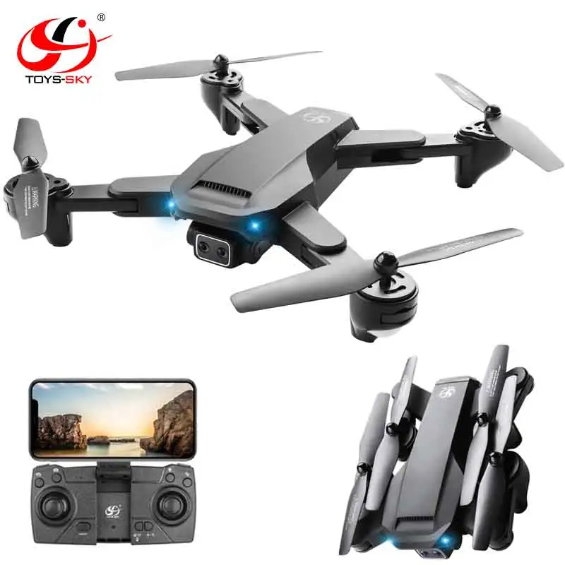 Amazon Top S186 2.4G Wifi FPV Optical Flow Drone 4K HD Camera Remote Control With Three Sides Obstacle Avoidance
