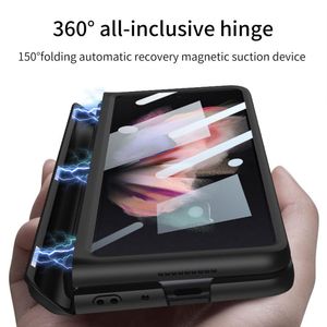 Z Fold 5 étui de protection antichoc à rabat magnétique avec film avant <span class=keywords><strong>compatible</strong></span> avec Samsung pour Galaxy Z Fold <span class=keywords><strong>3</strong></span> <span class=keywords><strong>4</strong></span> - Product Image 2