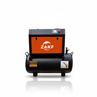 Compresseur d'air monophasé ZAKF de haute qualité 5,5 kW 7,5 CV 220 V 50 Hz tout-en-un intégré de type vis avec réservoir pour trieuse chromatique