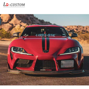 Convient pour améliorer l'apparence du <span class=keywords><strong>Toyota</strong></span> GR Supr M5 A90/A91 avec un becquet avant en fibre de carbone de style Seib, pare-chocs avant - Product Image 3