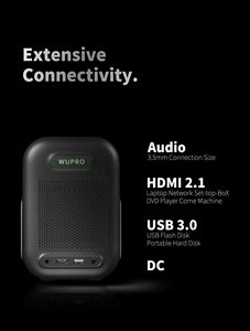 Proyector Inteligente Wurpo en Stock en la UE, 320 ISO Lúmenes, Google TV, HDR10, Mini Proyector Portátil, 1080P FHD LCD - Product Image 6