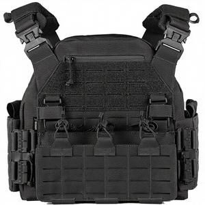 Gilet tactique en denim léger et ajustable de style militaire pour l'extérieur, design MOLLE, unisexe - Product Image 1