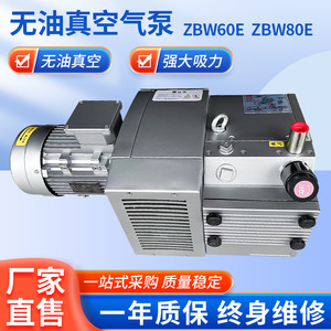 Pompe à vide rotative à palettes électrique sans huile Isge Zbw80E en fonte et acier inoxydable, 80 Mpa de surpression maximale, pour presse d'impression - Product Image 5