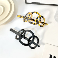 Yuxi Logo personnalisé accessoires de cheveux pour femmes élégant acétate plaque épingles à cheveux prêle boules fourchettes à cheveux disponibles pour la vente en gros