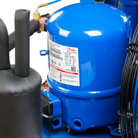 Unité de condensation semi-hermétique Maneurop à refroidissement par air 5HP 10HP, compresseur Danfoss, unité de réfrigération pour chambre froide basse température