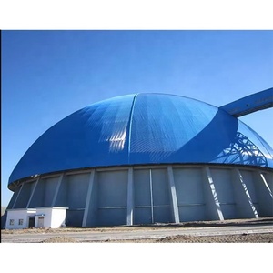 LF Toiture métallique voûtée préfabriquée Structure en acier Boule boulonnée Dôme de stockage Arche de construction Hangar à charbon - Product Image 1