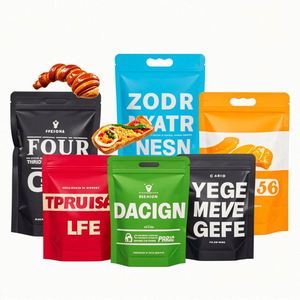 Gravure Printed Moisture-Proof Mylar Stand up Pouch with <b>Zip</b> <b>Lock</b> for Noodle and Chewing Gum Packaging - Product Image 1